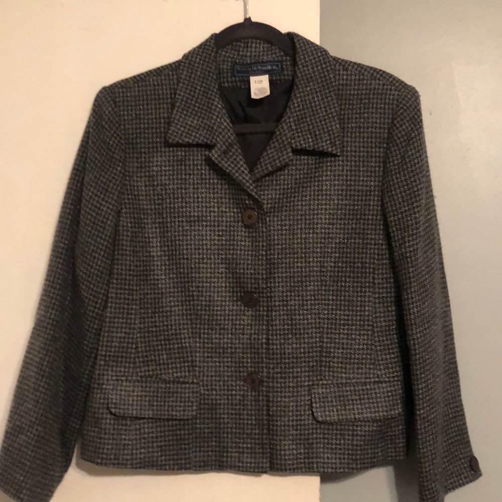Norton McNaughton Petite 12 Houndstooth Blazer
